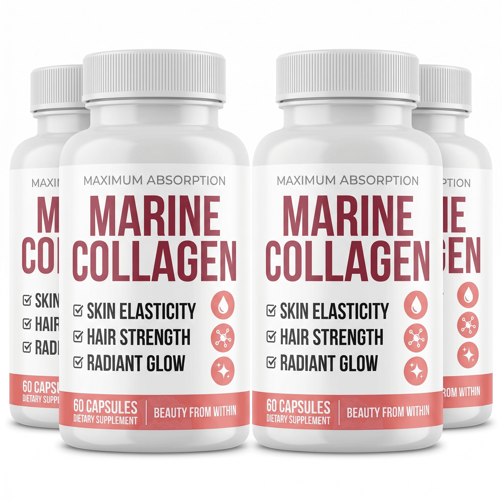 Marine Collagen Powder — 4 Tubs